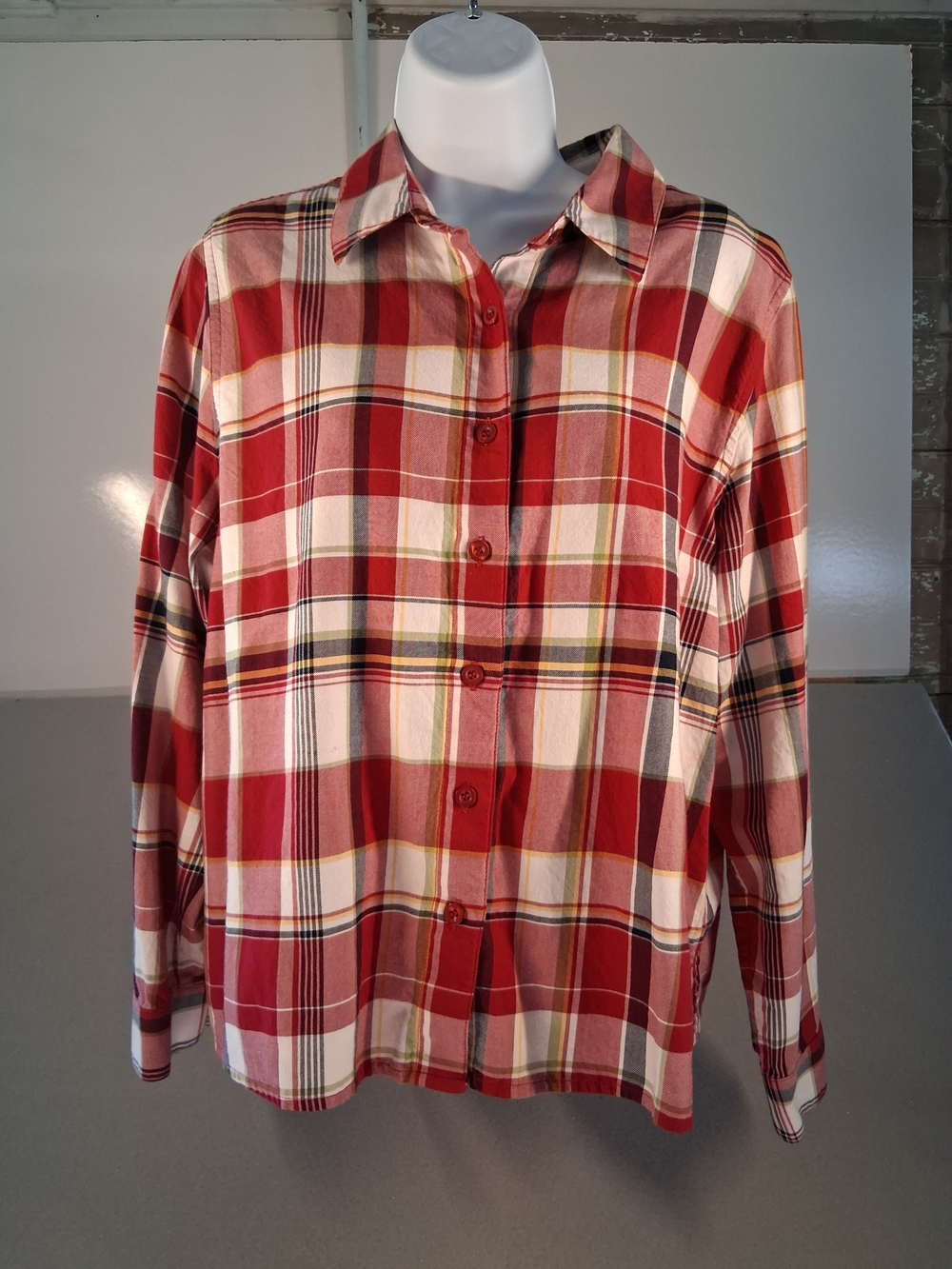 Breckenridge Women's Red Plaid Button-Up Shirt
